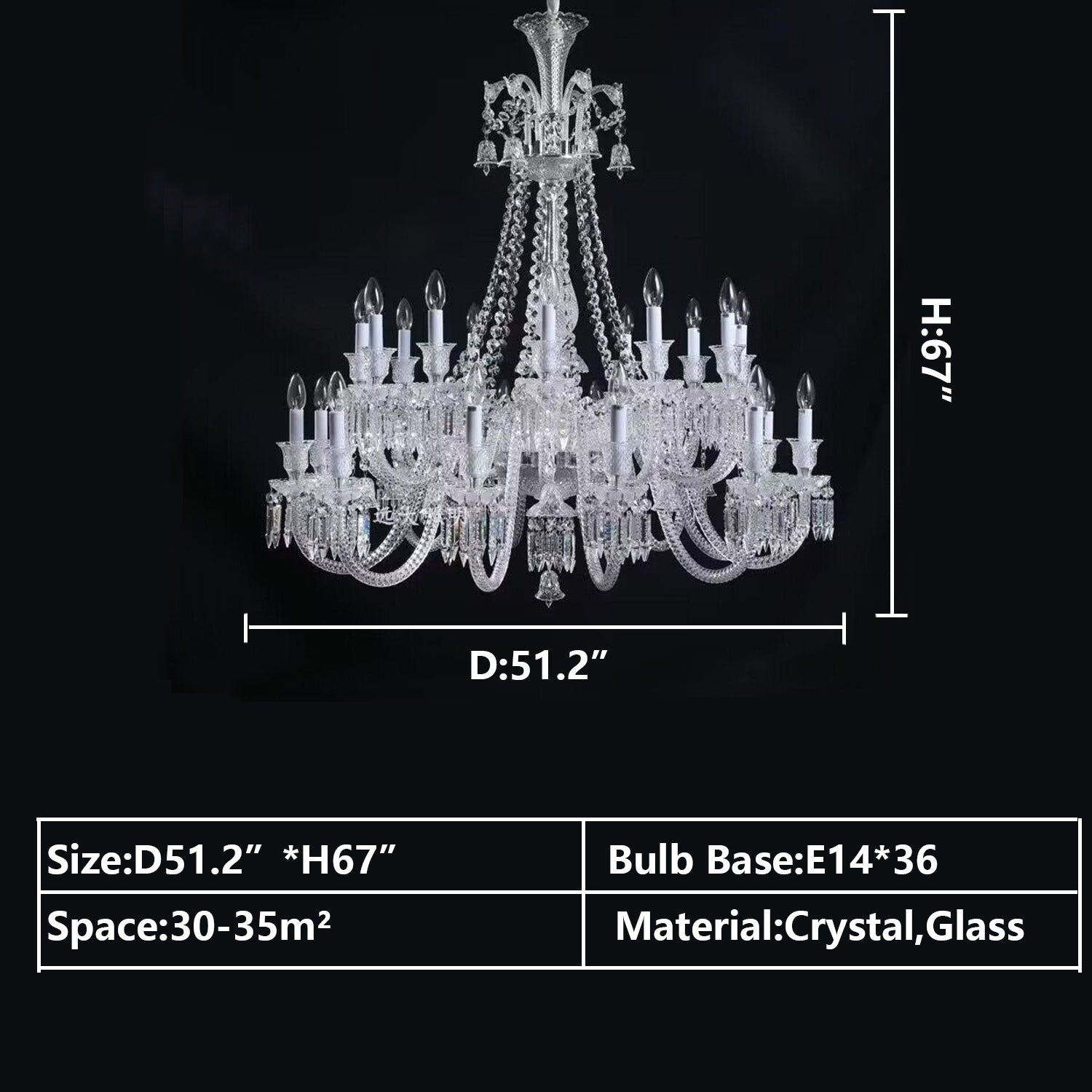 European-style Luxury Colorful Candle Crystal Oversized Chandelier Art Designer Foyer/Staircase Light Fixture Chandeliers Kevinstudiolives   