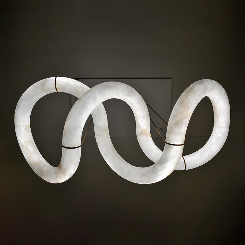 Kevin Scarlett Designer Alabaster Pendant Light, Modern Inspired Chandelier Chandelier Kevinstudiolives   