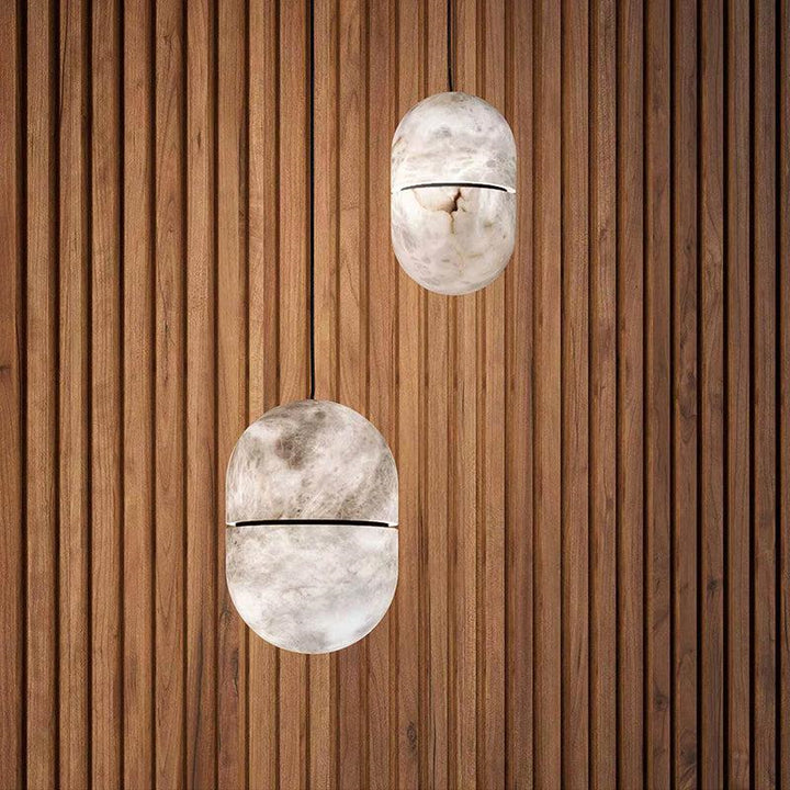 Kevin Jett Alabaster Oval Pendant Light, Living Room Pendant Lamp Pendant Light Kevinstudiolives   