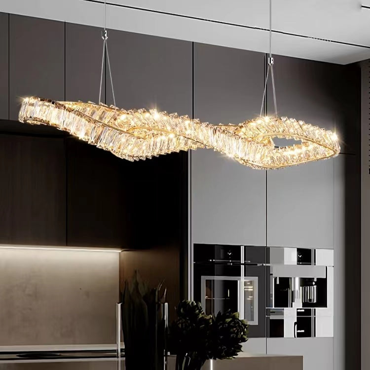 Designer Model Light Luxury Creative Crystal Pendant Chandelier for Dining Room/Kitchen Island Chandeliers Kevinstudiolives   
