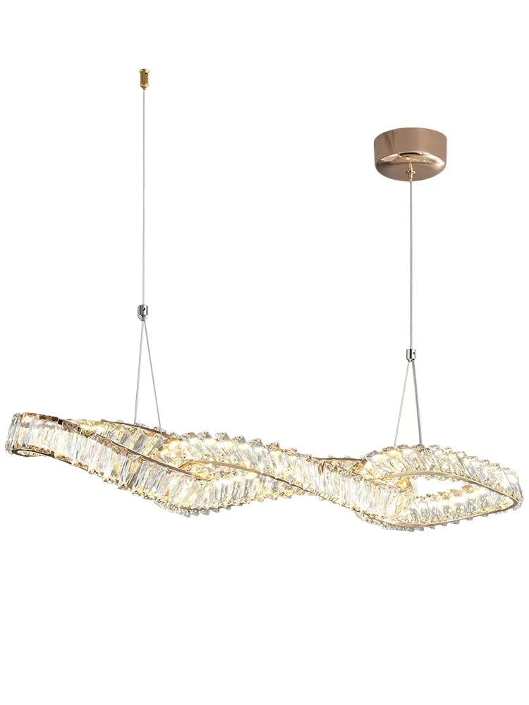 Designer Model Light Luxury Creative Crystal Pendant Chandelier for Dining Room/Kitchen Island Chandeliers Kevinstudiolives   