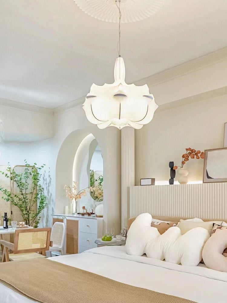 Alien Cloud - French Cream Silk Pendant Chandelier for Living Room/Bedroom Chandeliers Kevinstudiolives D43.3"*H33.5" White Light 