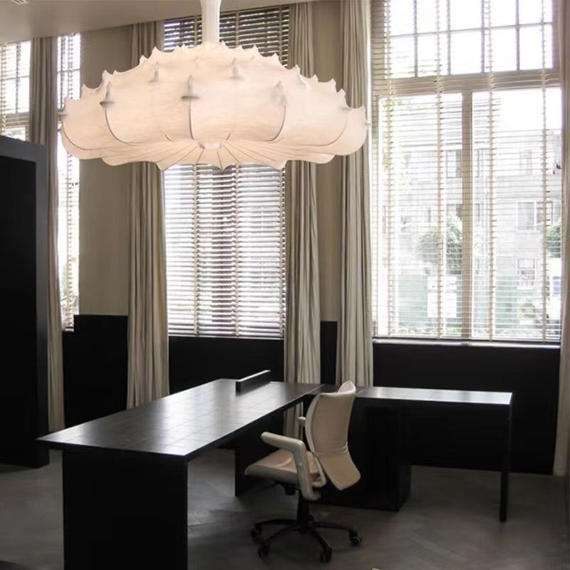 Alien Cloud - French Cream Silk Pendant Chandelier for Living Room/Bedroom Chandeliers Kevinstudiolives D23.6"*H18.9" Warm Light 