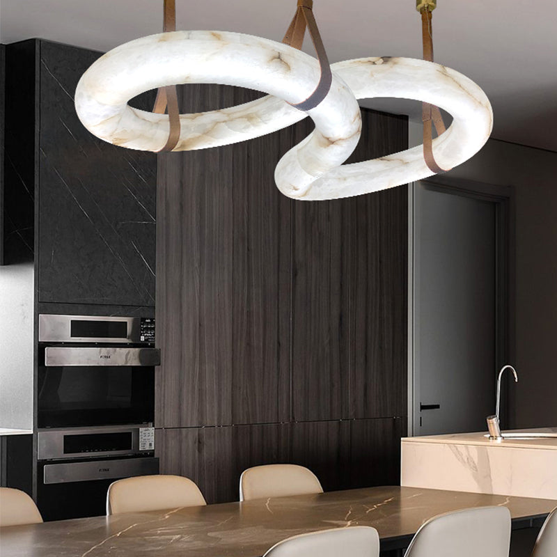Kevin Beverly Designer Contemporary Alabaster Pendant Light for Living Room Chandelier Kevinstudiolives   