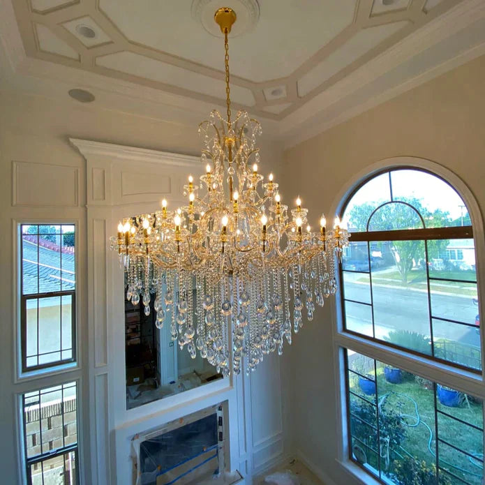 Classic Modern Multi-layers Crystal Chandelier for Staircase/Foyer/Villa Chandeliers Kevinstudiolives   