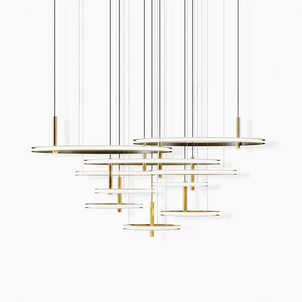 Labilis Modern Ring Suspension Ceiling Lamp, Chandelier Over Dining Table, Living Room chanelier Kevin Studio Inc Gold  