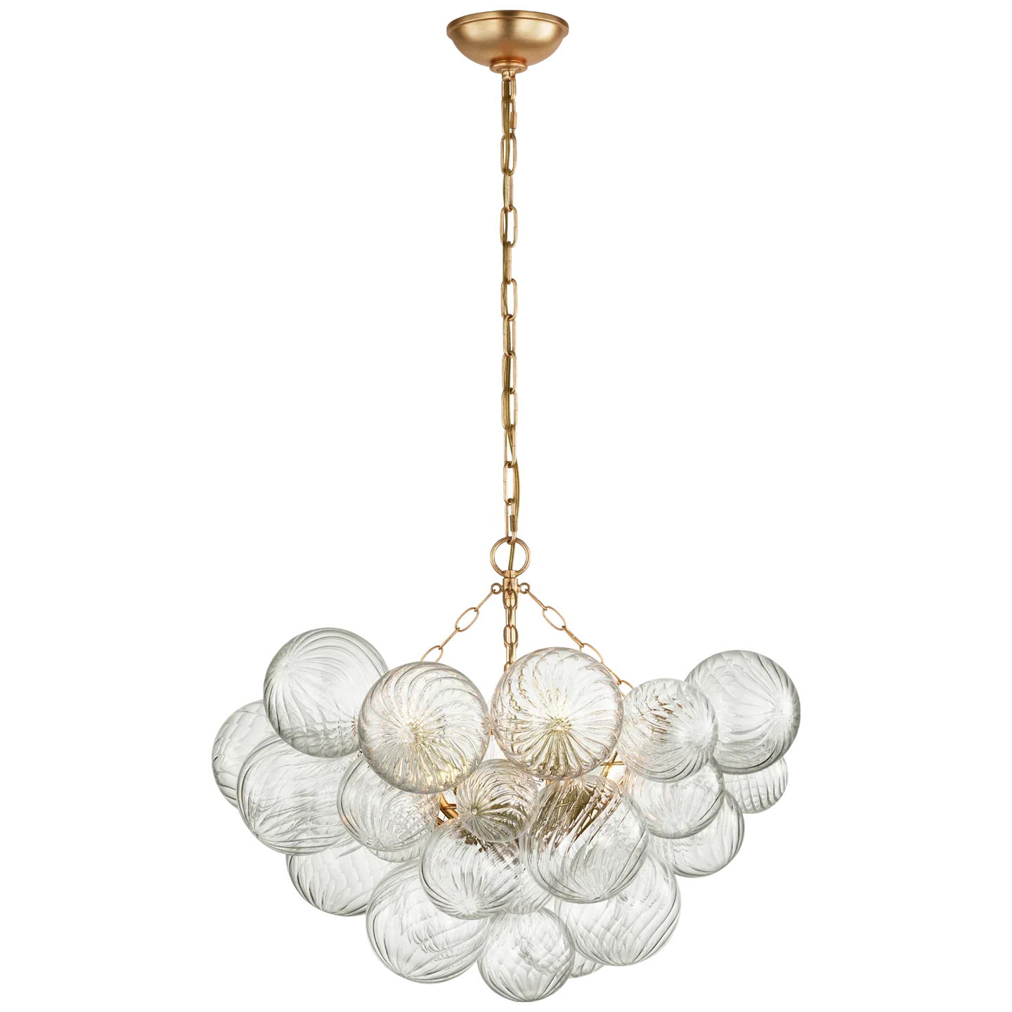 Kevin Talia Glass Chandelier 30", Modern Chandelier Lamp Pendant for Dining Room Pendant Light Kevinstudiolives Brass  