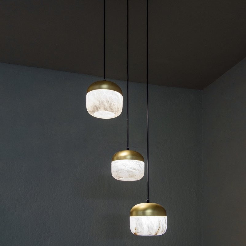 Ava Radiance - United Modern Alabaster Pendant Lamp For Staircase, Kitchen Pendant Light Chandelier Kevin Studio Inc   