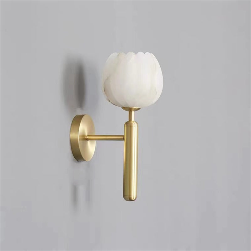 Antonia Modern Alabaster Globe Wall Sconce For Bedroom Wall Light Fixtures Kevin Studio Inc   