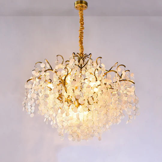 Aniya Brass branch Crystal chandelier branch chandelier Kevin Studio Inc   