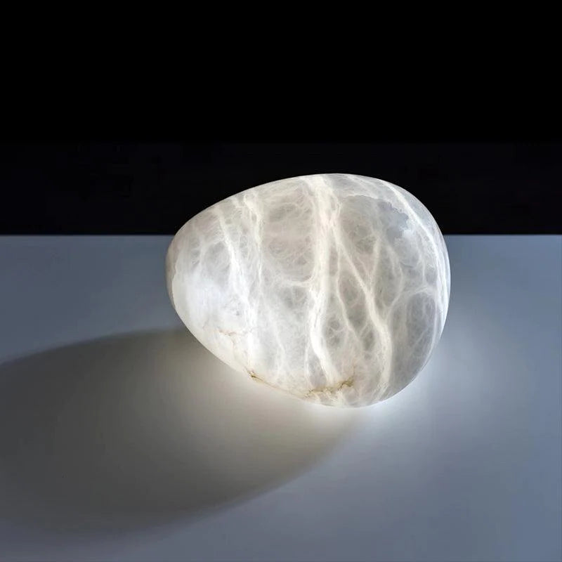 Janice Alabaster Natural Stone Pendant, Creative Pendant Light Pendant Light Kevin Studio Inc   