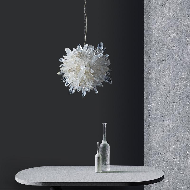 Olalla Modern Rock Crystal Creative Pendant Light Over Dining Table Pendant Light Kevin Studio   