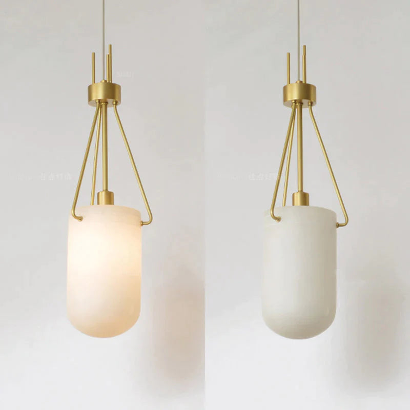 Nina Modern Alabaster  Pendant Light, Alabaster Pendant Lamp Besides Bed Pendant Light Kevin Studio Inc   